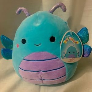 BNWT RAre Misprint Heather the Dragonfly Squishmallow 8”